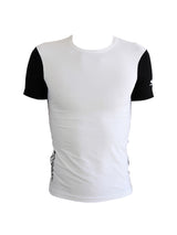 Lifestyle-Shirt Kurzarm schwarz/weiß