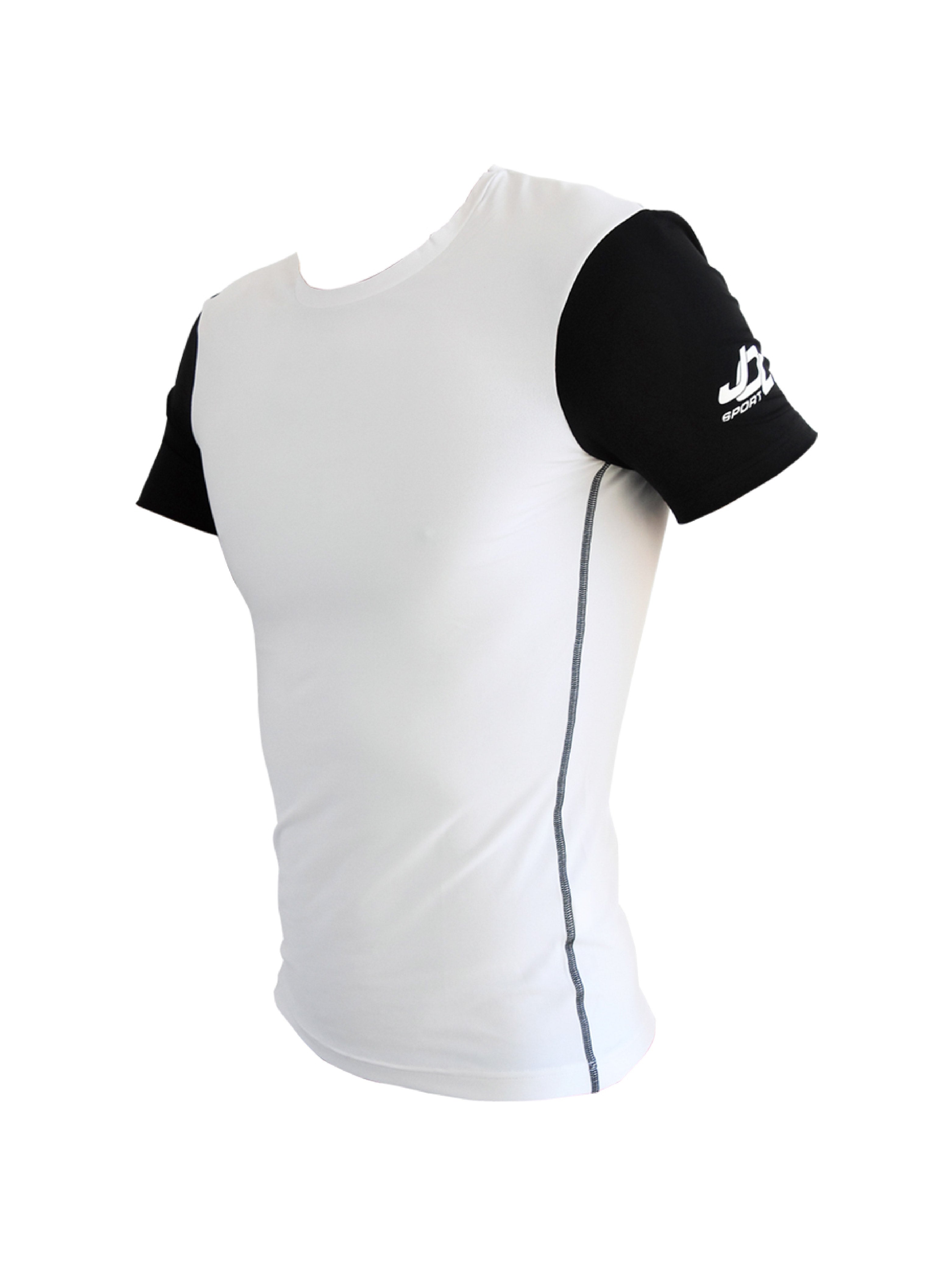 Lifestyle-Shirt Kurzarm schwarz/weiß