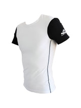 Lifestyle-Shirt Kurzarm schwarz/weiß