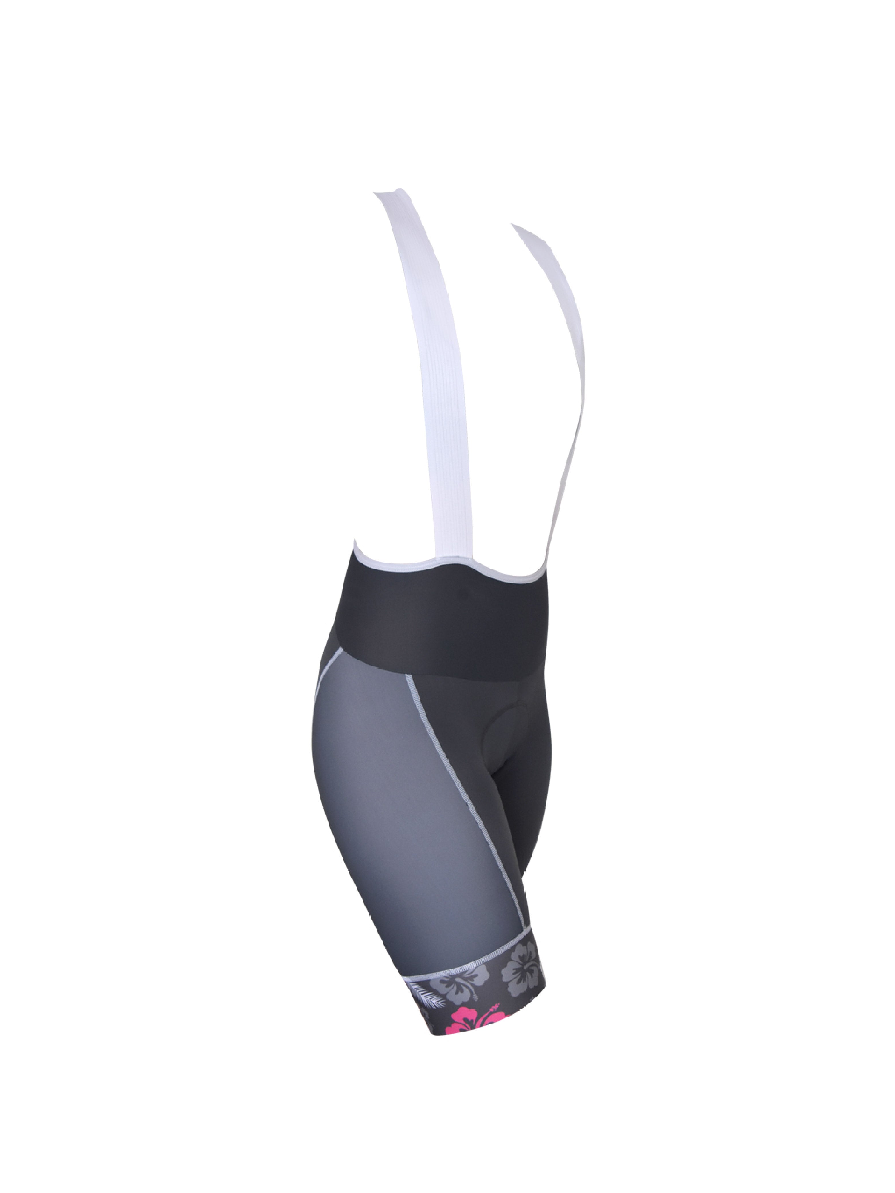 Radhose Extreme Bib Flower Grey
